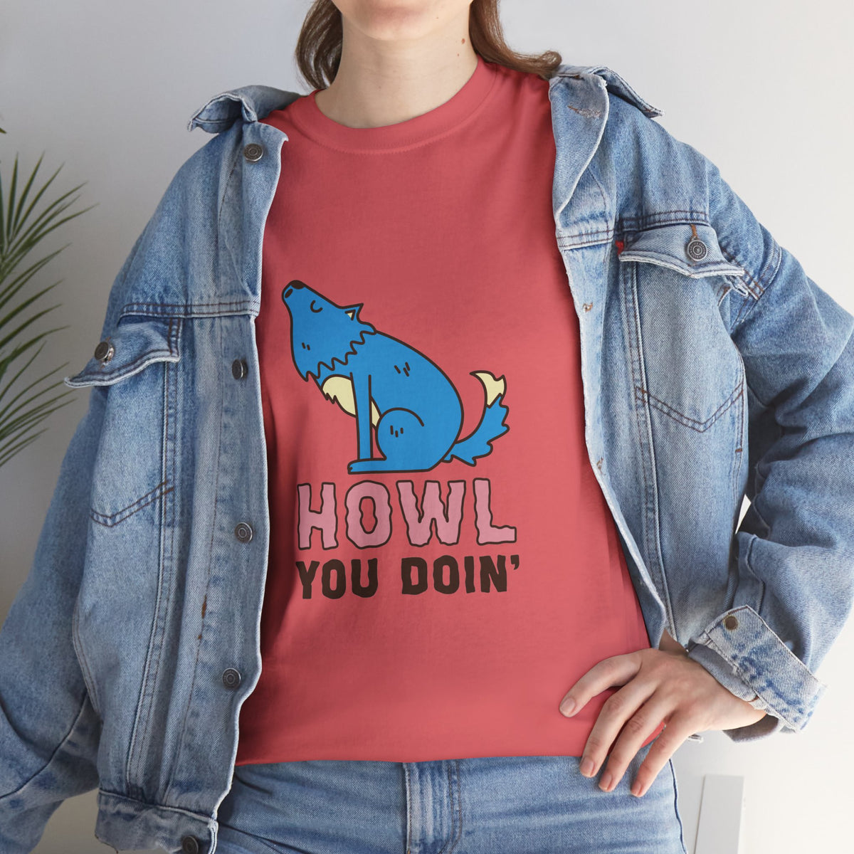 Howl You Doin' Wolf Unisex T-Shirt
